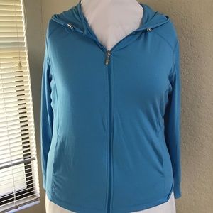 Blue workout/casual hoodie.